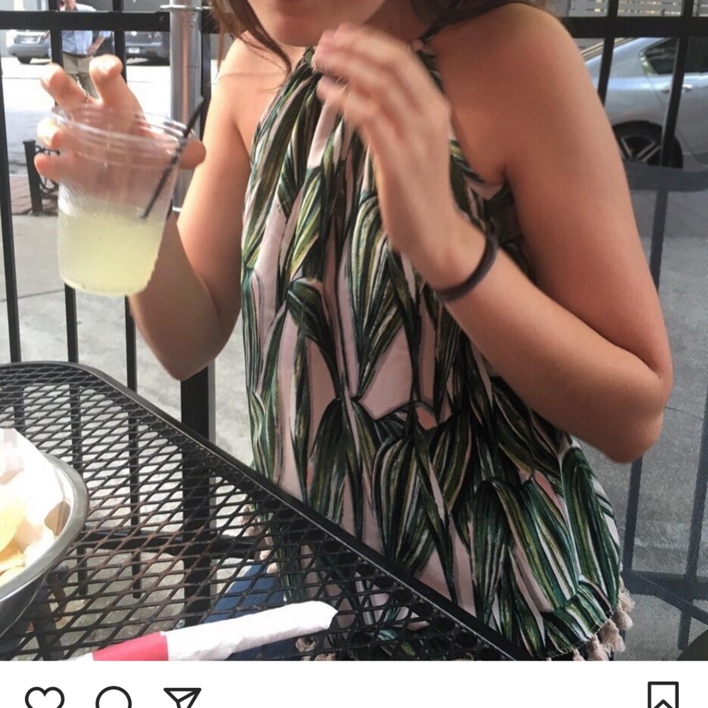 Tropical halter top
